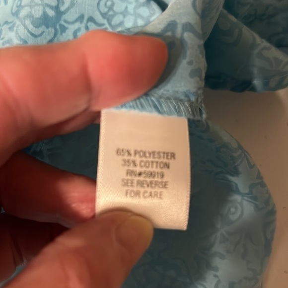 Croft & Barrow , new (set)aqua blouse with matching t shirt. X large - Picture 7 of 7